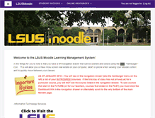 Tablet Screenshot of moodle.lsus.edu